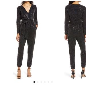 Sequin jumpsuit. Fraiche brand. Soldout at nordstrom